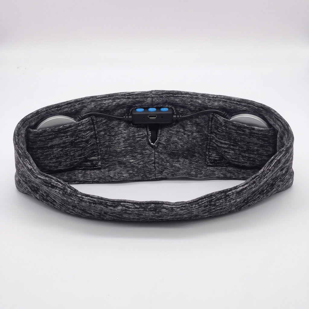 Inside of the band showing the flat speaker pockets